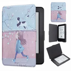 Custodia sottile per Kindle Basic 7th 2014 Release Model WP63GW, Cover in pelle leggera per custodie per il sonno automatico Kindle 7a generazione