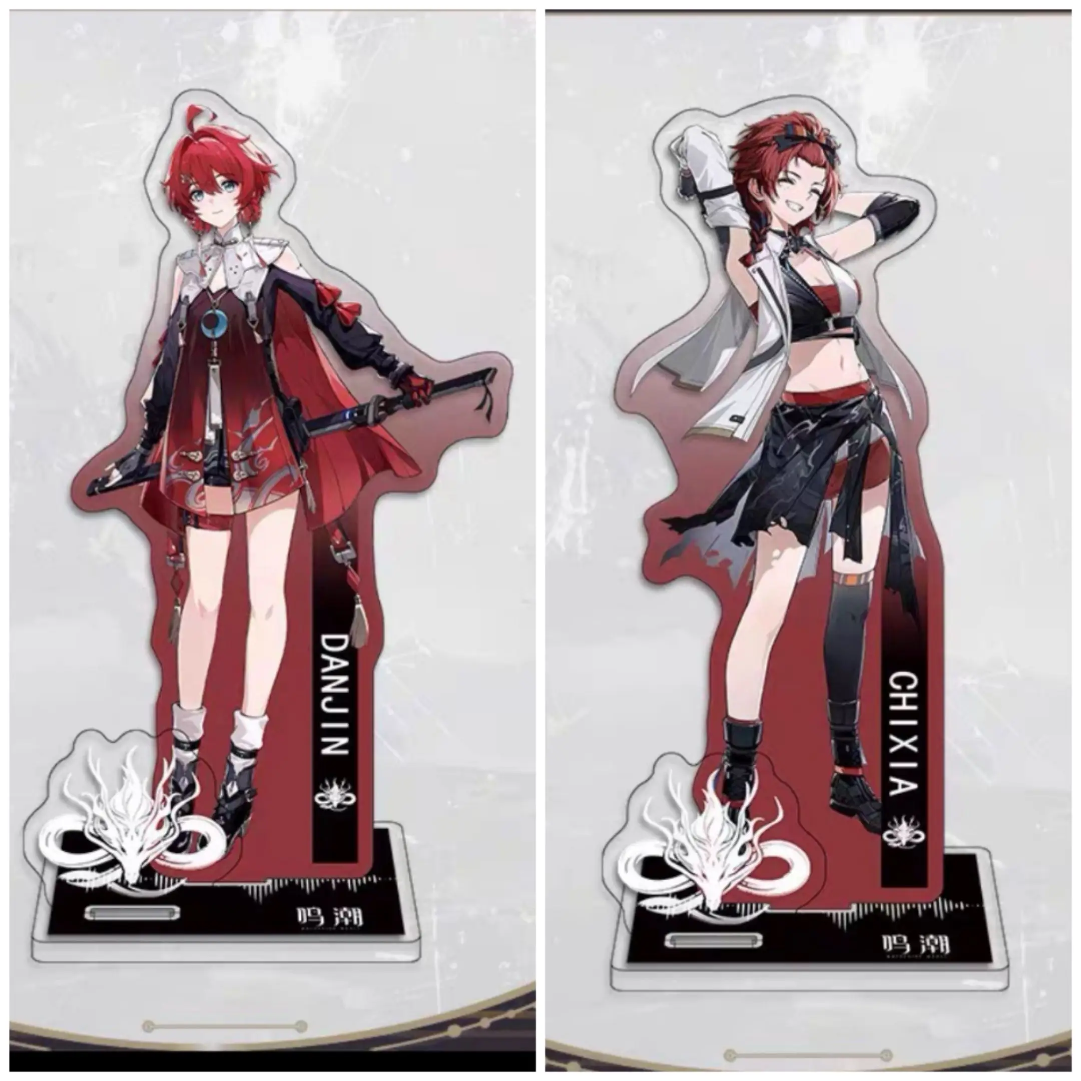 Wuthering Waves Chixia DANJIN акриловый стоячий знак аниме милый мультфильм рождественский орнамент оригинальность индивидуальный акриловый кронштейн