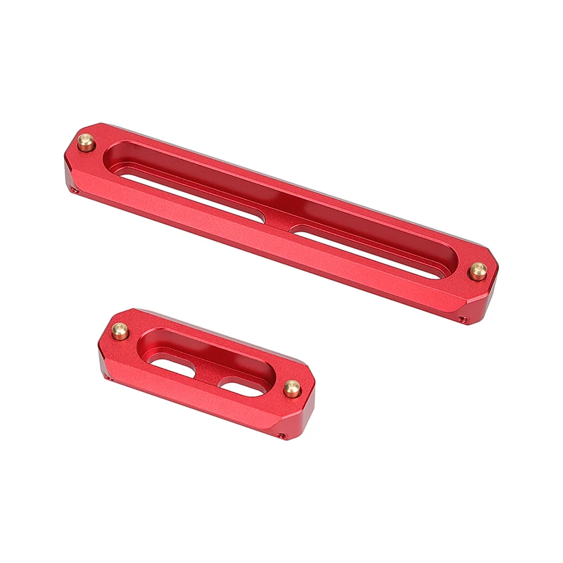 CAMVATE Set di binari di sicurezza NATO a sgancio rapido 2 "/2.8"/3.9 "lungo con perni caricati a molla per gabbia per fotocamera Rig maniglia superiore morsetto Nato