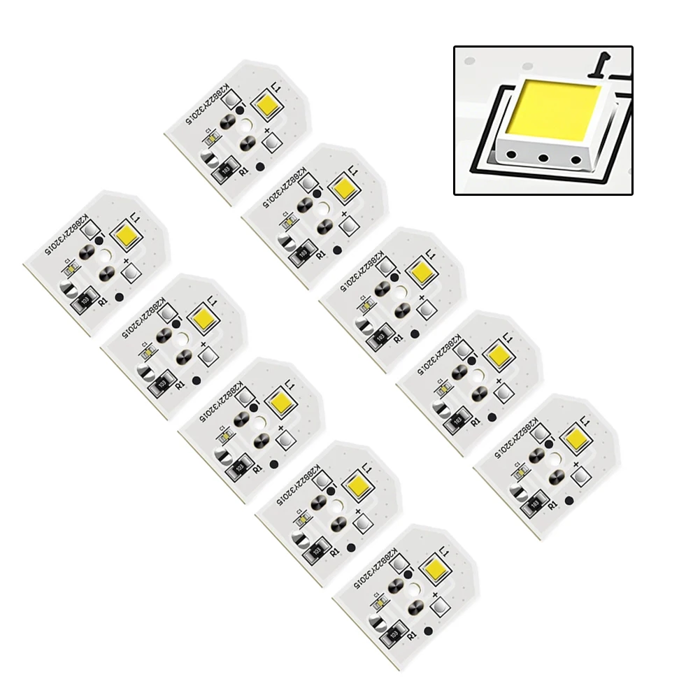 LED RefriFor GErator Light 10 pcs Compatible with For GE WR55X25754 WR55X11132 2.2 cm x 1.7 cm Bright Long Life Design