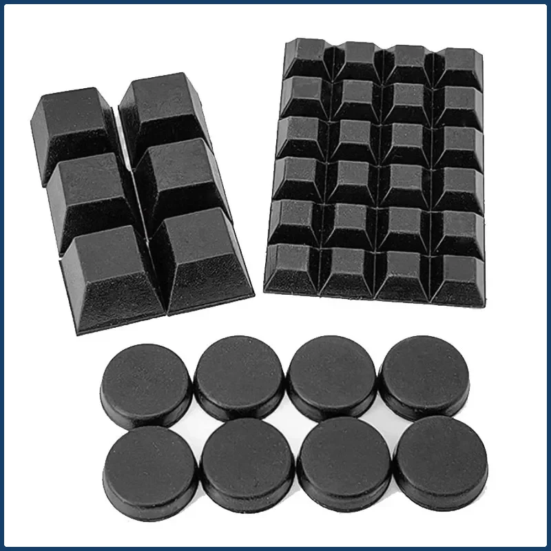 Black Self-Adhesive Rubber Leg Pads Furniture Anti-Skid Pad Foot Notebook Calculator Damper Buffer Pad Cuscinetti per gambe