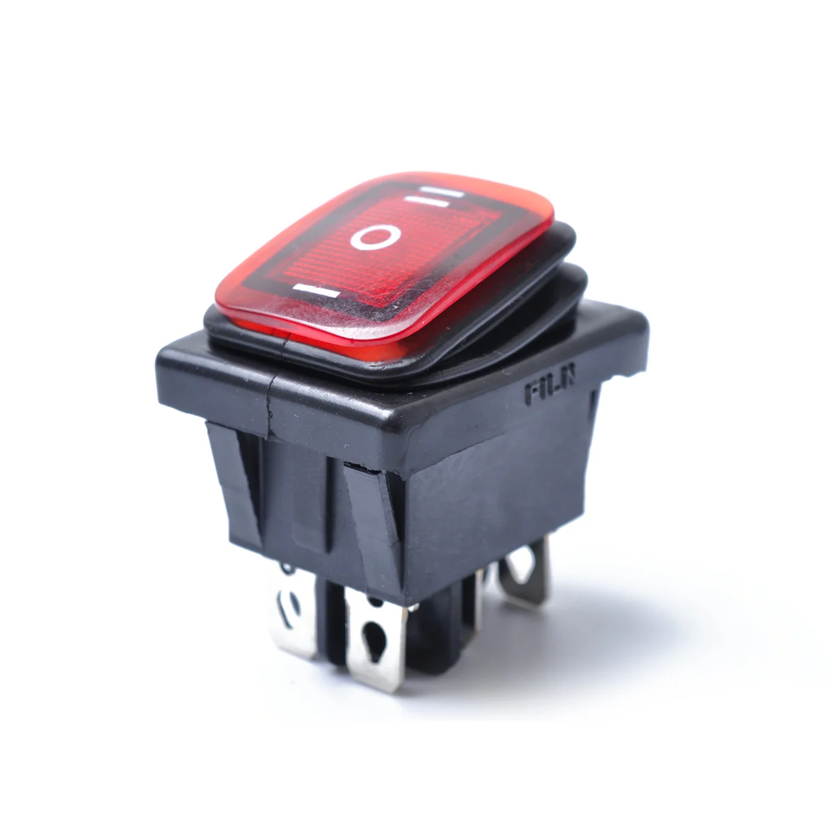 

Waterproof Switch 6 Pin 12V Dc On-Off-On Led Latching Boat Rocker Boat Car Marine Silver Terminal Dustproof