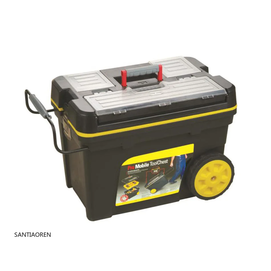 

2025Handle and Wheels Portable Outdoor Plastic Tool Box