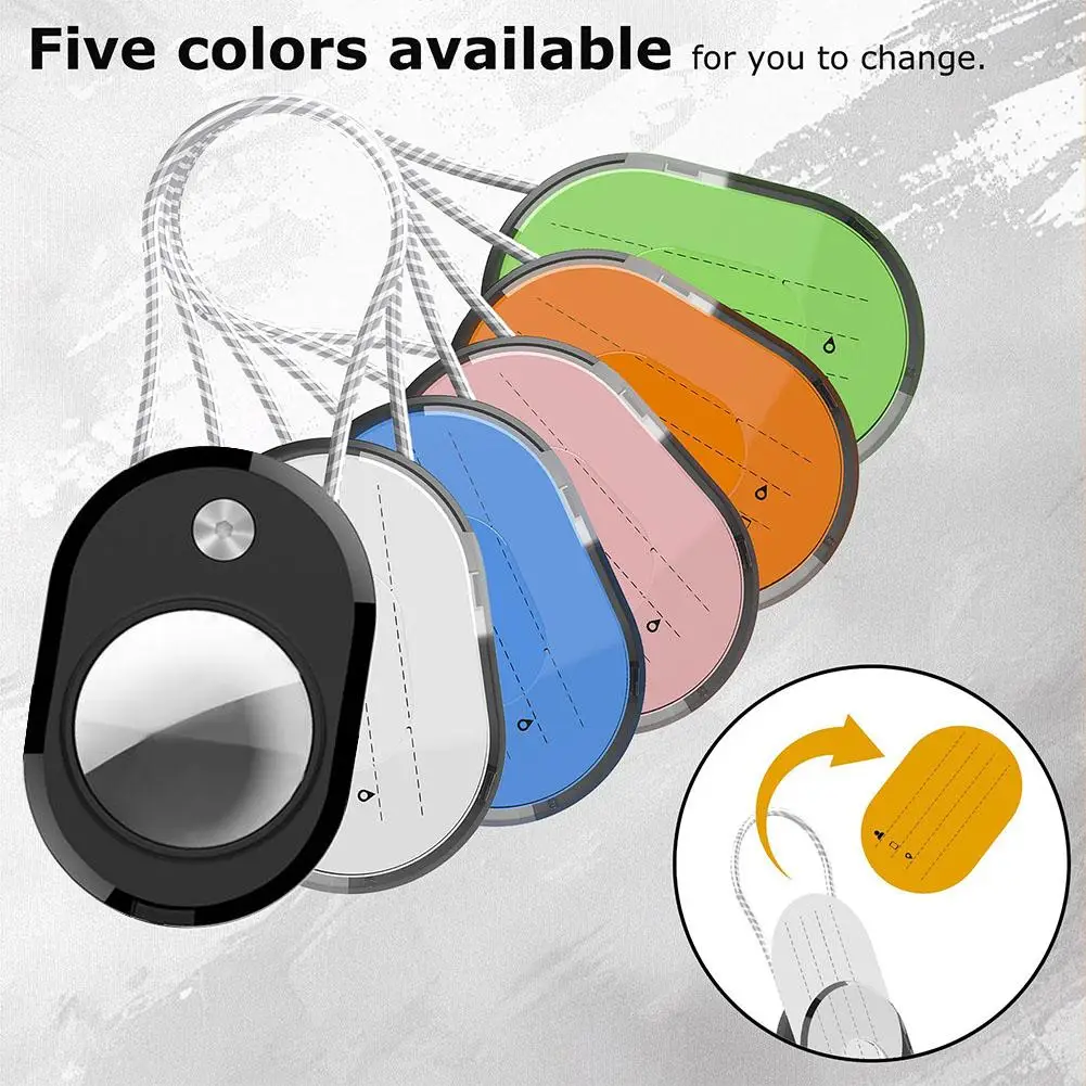 For Apple Case Stylish Holder With Wire Cable Anti-Drop Key Chain Anti-scratch Keychain Cover Anti-Loss Tracking Case