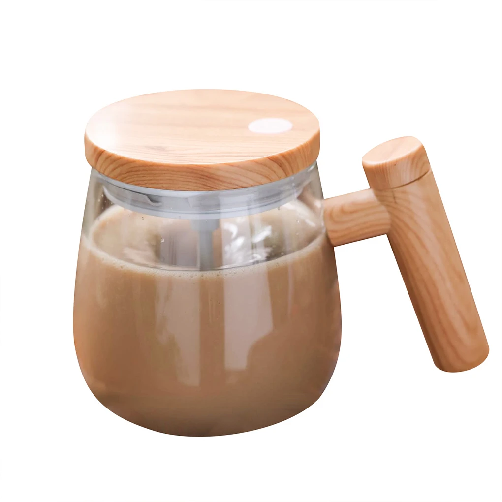 400ml Self Stirring Coffee Cup Portable Electric Stirring Mug Glass Automatic Electric Protein Powder Mix Cup Home Supplies