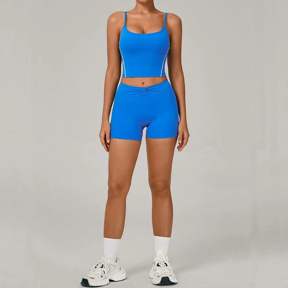 

Спортивный комплект для йоги, женский спортивный костюм, спортивный бюстгальтер, шорты, комплект для йоги, комфортный эластичный спортивный костюм, тренировочная одежда, одежда для фитнеса и спортзала