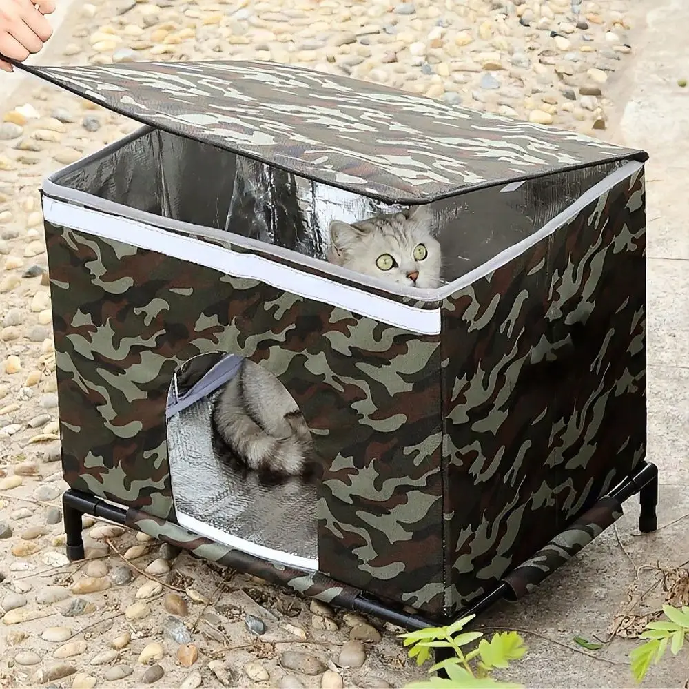 

Heated Cat House. Suitable For Use In Winter. It Has Excellent Insulation And Windproof Properties. It Is A Suspended Cat Shelt