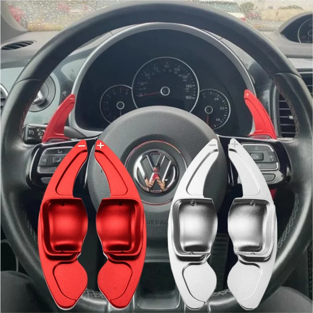 Steering Wheel Paddle Extension Shift Cover For VW Golf 5 6 MK6 GTI R Jetta MK5 Passat B6 B7 CC Polo Sharan Tiguan Seat Leon