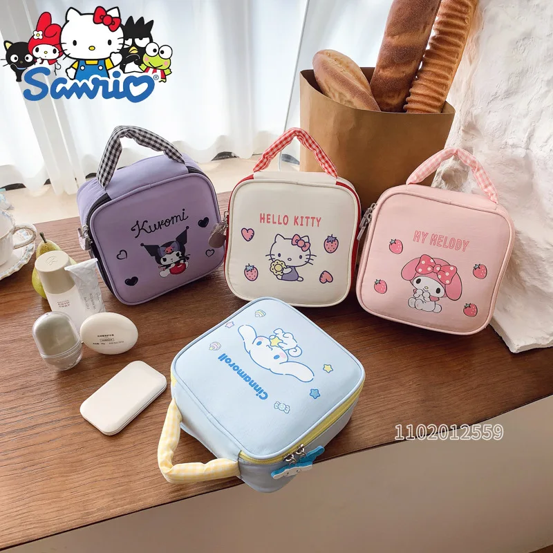  Hello Kitty Original New Cosmetic Bag Luxury Brand Portable Cosmetic Bag Large Capacity Travel Storage Toiletry Bag