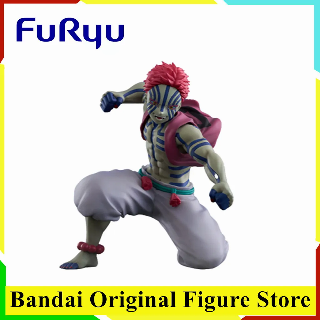 

Original FuRyu Akaza Sendou ver Noodle Stopper Anime Demon Slayer Kimetsu no Yaiba Action Figure Toys PVC Model Collection Doll