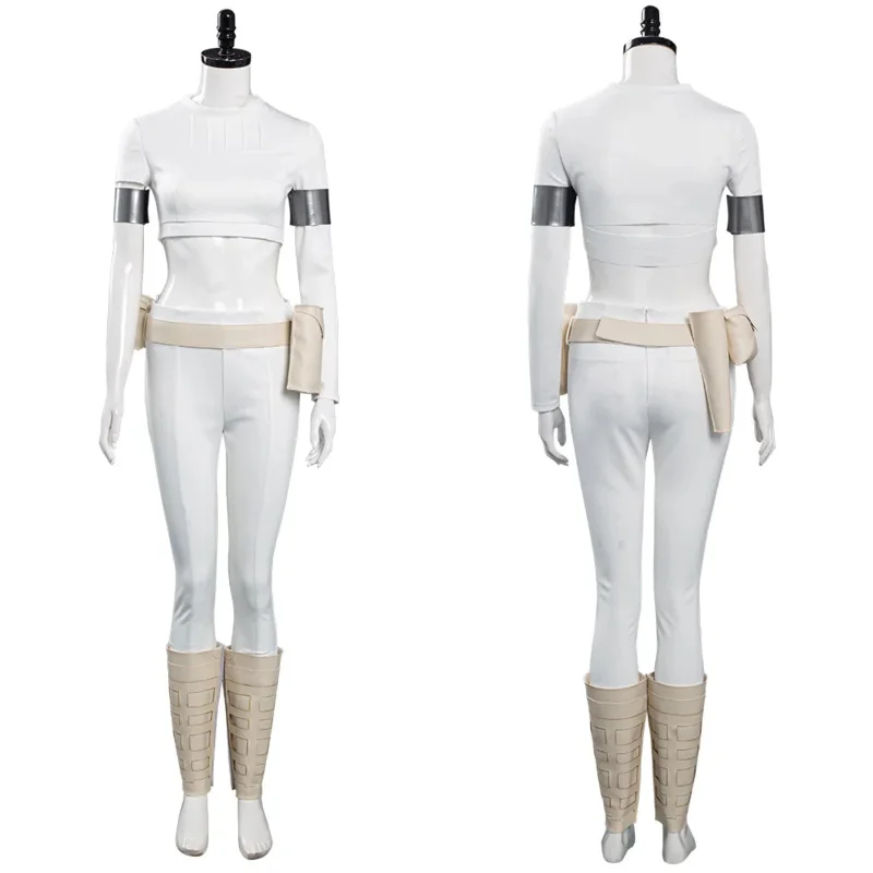 

Padme Cosplay Amidala Fantasy Movie Space Battle Costume Disguise Adult Women Girls Cosplay Roleplay Fantasia Outfit Female