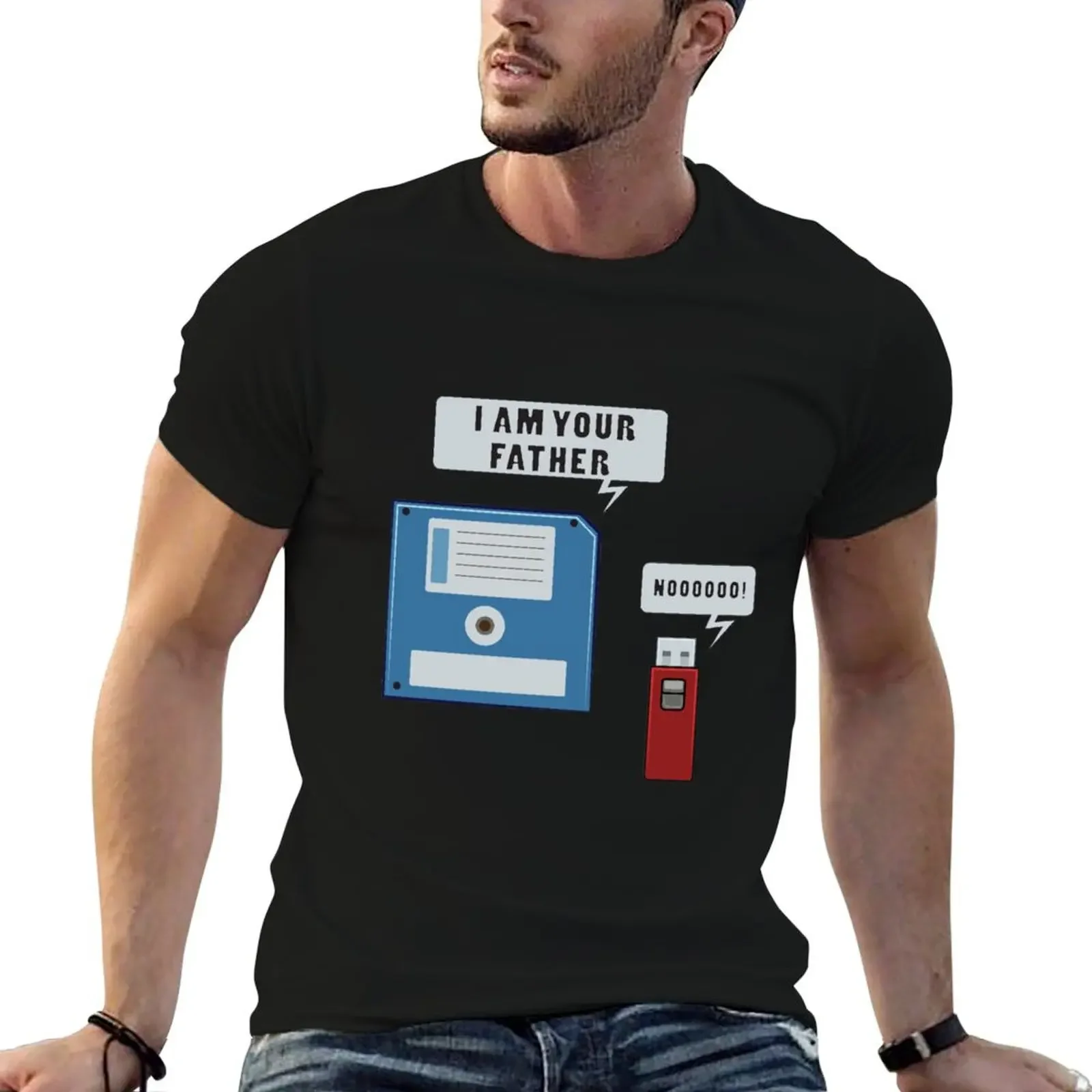 

USB I Am Your Father Funny T-Shirt summer top blue archive mens t shirt