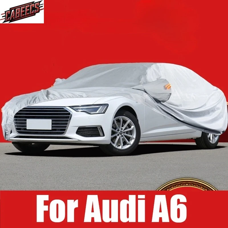 

Oxford Cloth Winter Full Car Covers Dust Proof Water Sun Rain Snow Protection UV for Audi A6 C5 C6 C7 2010-2021 Accessories