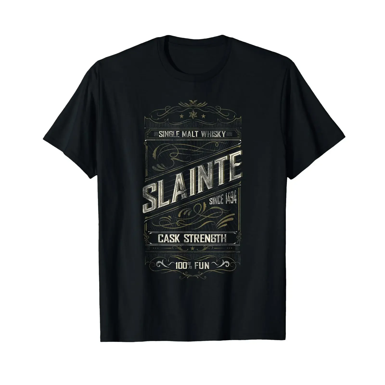 Sláinte Mhath Single Malt Whisky Scotland T Shirt for Fans vintage Washed Casual Breathable Unisex designer clothes Stretched