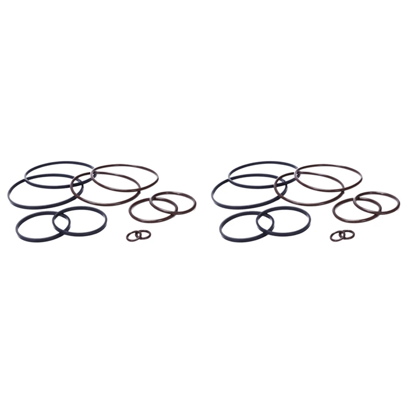 

A48P-2X 11361440142 Seal O-Rings Twin Double Dual Seals For Bmw Vanos M52tu M54 M56 Ptfe Rattle Ring Repair Upgrade Kit