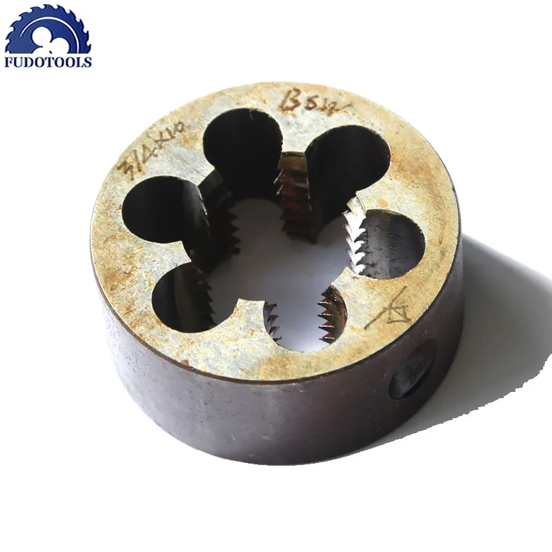Alloy Steel Made Threading Die, BSW Standard, Thread Maker para Hard Metal, Workpiece Threading, 3/4 "-10, 1Pc, Frete Grátis