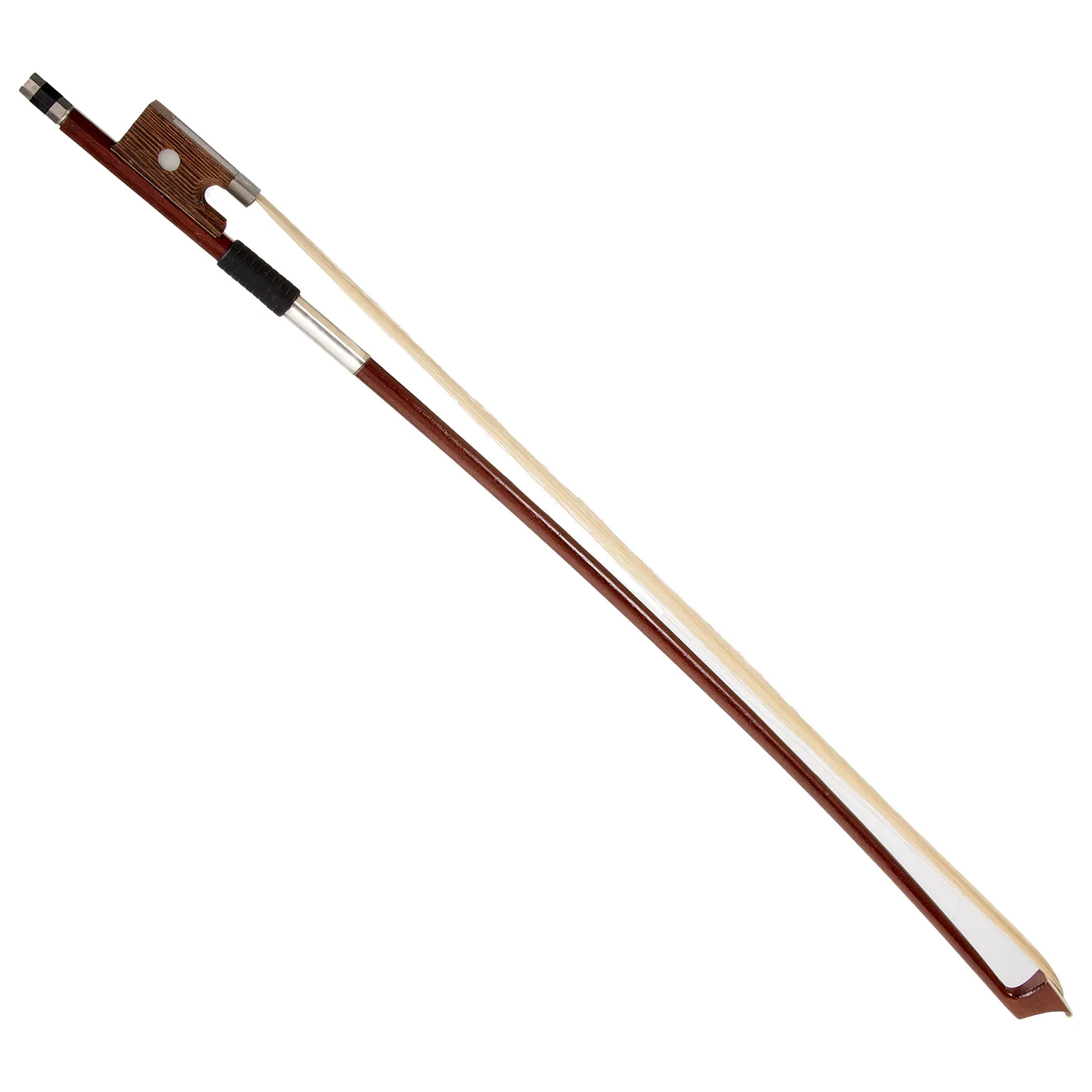 

1/8 Size Violin Bow Replacement Wood Ebony Beginner Student Practice Horsehair Elasticity Well Balanced Functional Musical