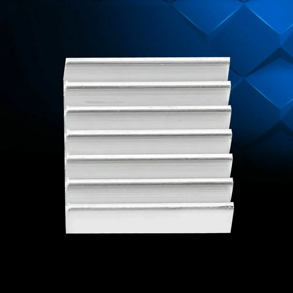 

12 Pcs Aluminum Radiator 14x14x6mm Cooling Kit Heatsink Light Weight Used In Computer With Adhesive Glue On Back