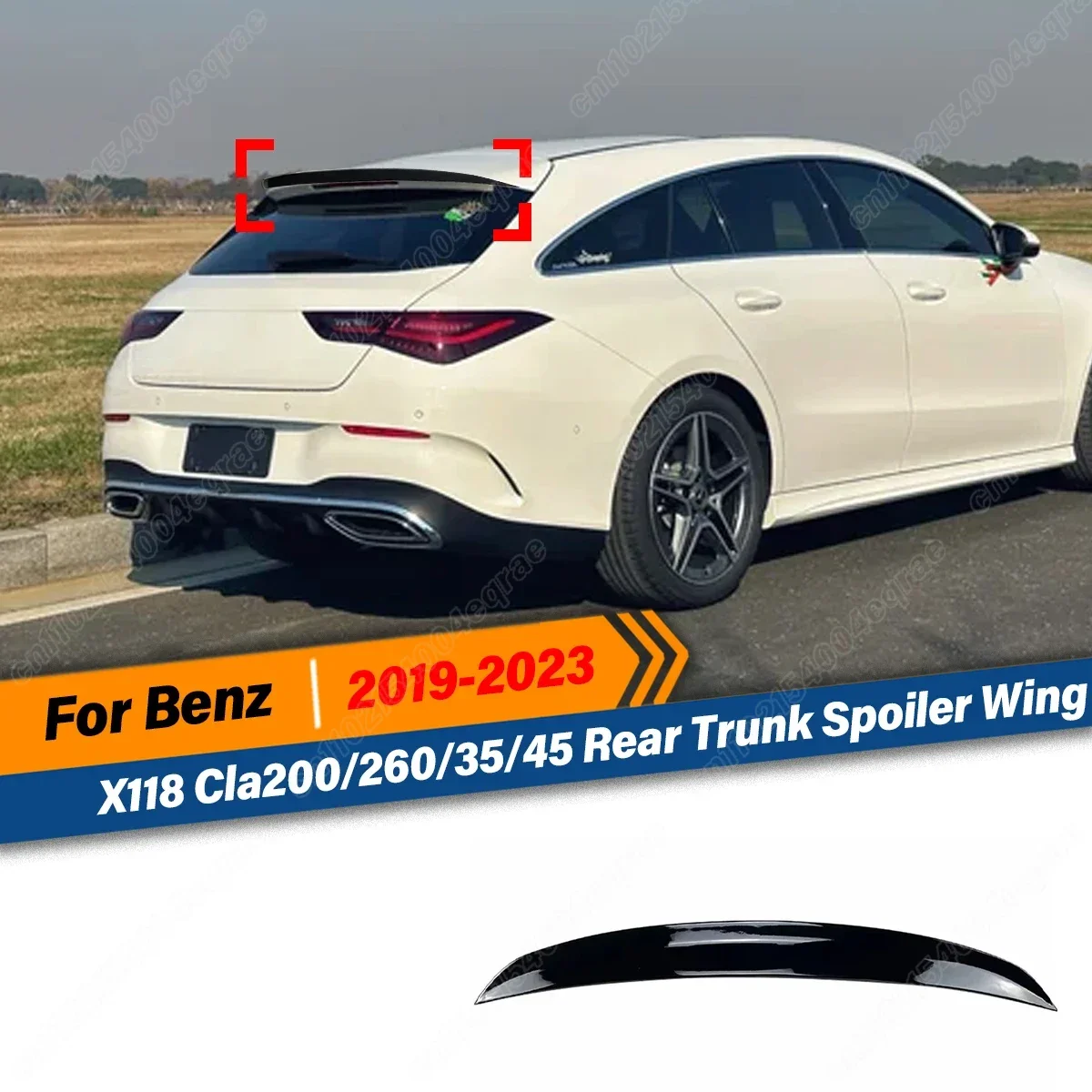 Für Mercedes Benz CLA Schießen Bremse X118 CLA 180 200 220 250 CLA45 AMG 2019 2020 2021 2022 2023 Auto Hinten Stamm Dach spoiler Flügel