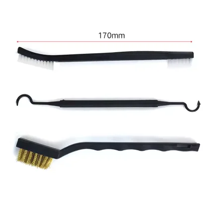Universal Tactical Gun Cleaning Kit - 3/4/7pcs Set Double-End Steel Wire Brush Nylon Pick for Hunting Rifles