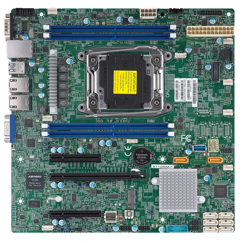 X11SRM-F Industrial Package Motherboard for Supermicro Single-channel 2066-pin C422 Chip W-2200 IPMI MicroATX