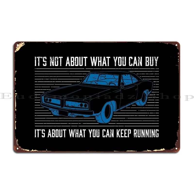 Keep Running Vintage Car Detailer Restoration Print Metal Plaque Poster Cinema Printing Party Retro Cinema Tin Sign Poster