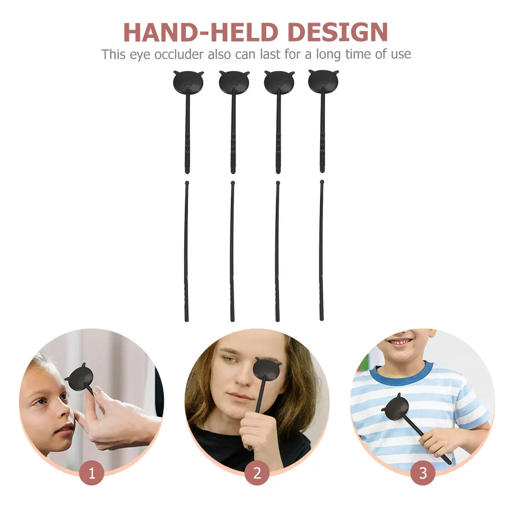 

4 set 4 Sets Handheld Eye Occluder Vision Test Tool Durable Abs Skid-Proof Long-Lasting Pointer School Eye Chart
