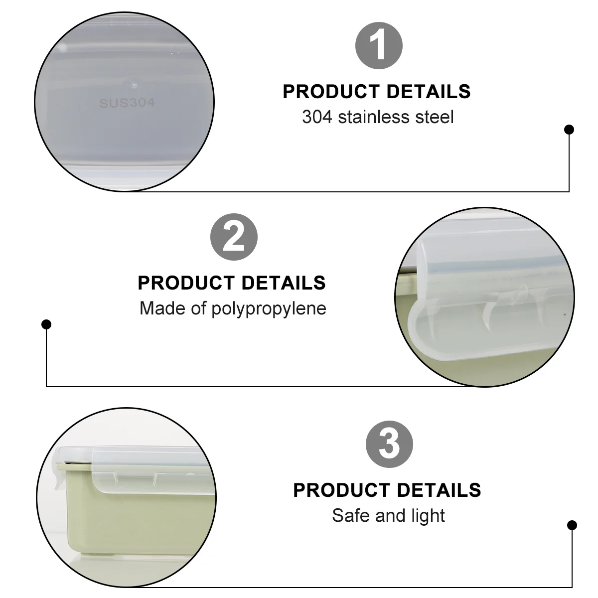 

900Ml Compartment Food Grade Stainless Steel Portable Lunch Container Microwave Safe Separable Design Leak Proof Lid