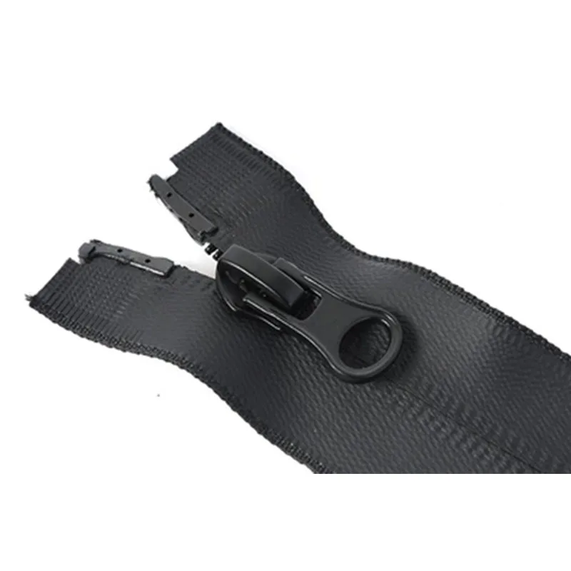 ซิปคู่แบบเปิดปิดกันน้ำซิปไนลอนแบบซิลิโคนสองชั้นเสื้อแจ็คเก็ตเสื้อผ้าแบบทำมืออุปกรณ์เย็บผ้า5 #1ชิ้น