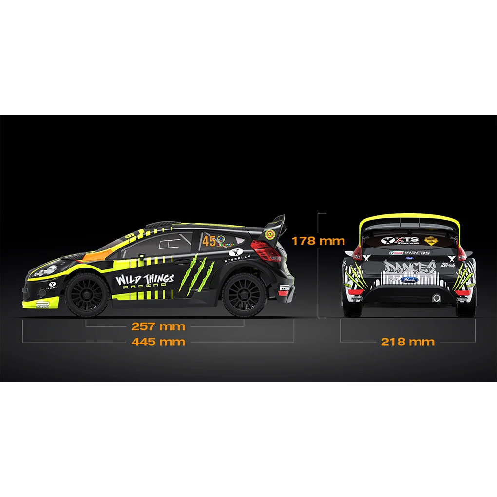 1/10 LLL XTS F10 Rally Car RC Remote Control Car Carbon Fiber Four-wheel Drive Drift Racing Off-Road Simulation Model Vehicle