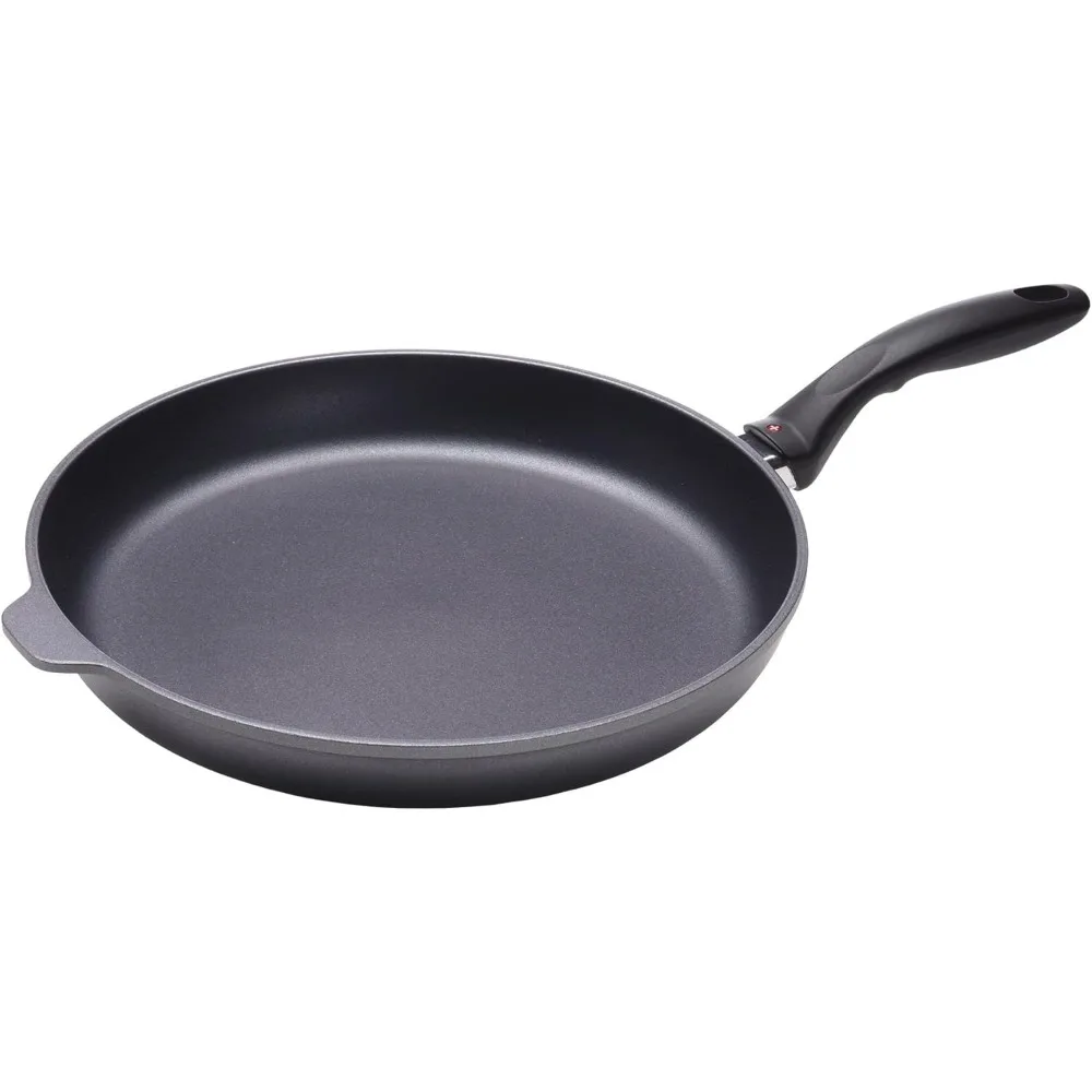 

12.5" Induction Fry Pan HD Nonstick Diamond Coated Aluminum Skillet, Dishwasher and Oven Safe, Gray