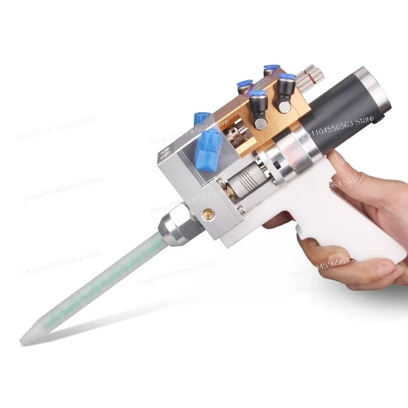 Electric Double-Liquid Valve Dispenser Set - AB Glue Filling Machine with Stainless Steel Dispensing Pressure Barrel