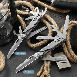 FREETIGER Multifuntional Folding Knife Tool Set Outdoor Camping Multitool Portable Folding Pocket Knife Multi Tool Utility Tools