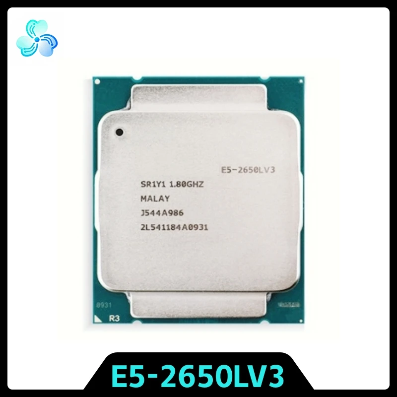 Xeon E5-2650LV3 CPU SR1Y1 12-Cores 24-Thread 1.8GHz 30MB 22nm 65W LGA2011-3 E5 2650L V3 CPU Processor E5 2650LV3