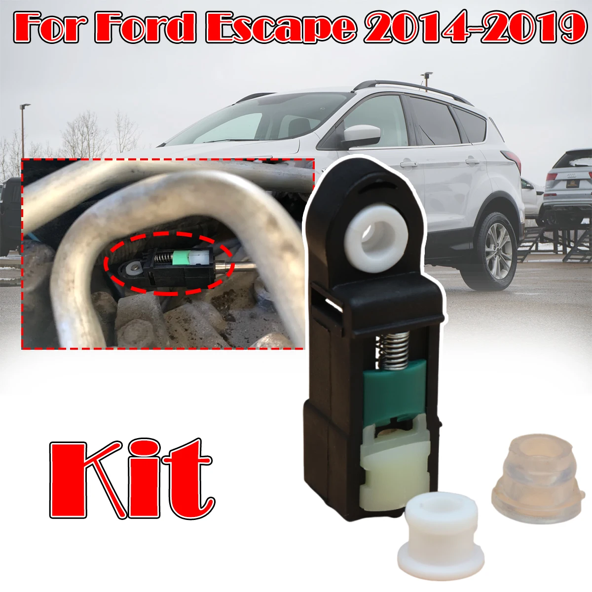 

3cs/kit Shift Cable Bushing For Ford Escape 2014 2015-2019 Fusion Edge Automatic Transmission Linkage Rod End Repair Grommet
