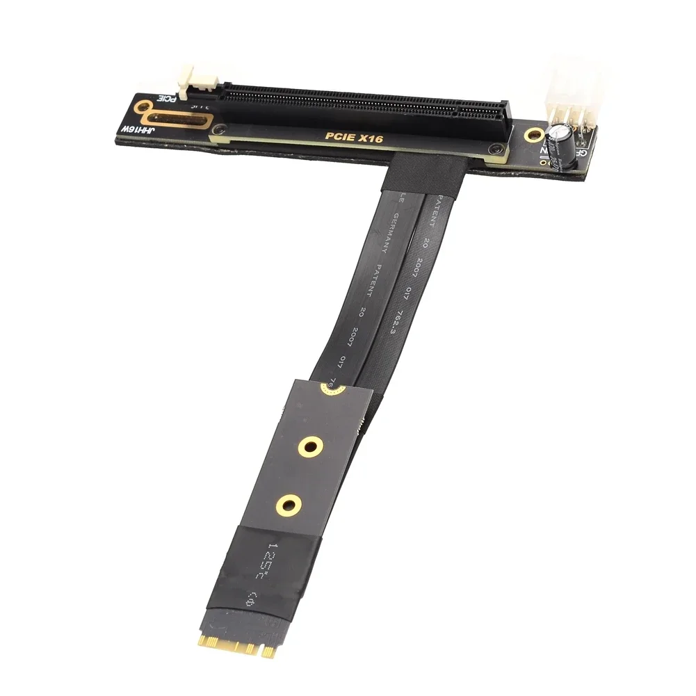 Imagem -05 - Nvme para Pci Express X16 Cabo de Extensão 4p 6pin Alimentação Pci-e 16x para M.2 m Key Riser Card Ssd Gpu para pc Desktop Placa Gráfica M.2