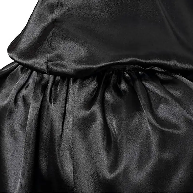 Halloween Mantel Met Kap Goth Vampier Piraat Cape Black Party Cape Cosplay Cape Voor Duivel Heks Tovenaar Halloween Kerst