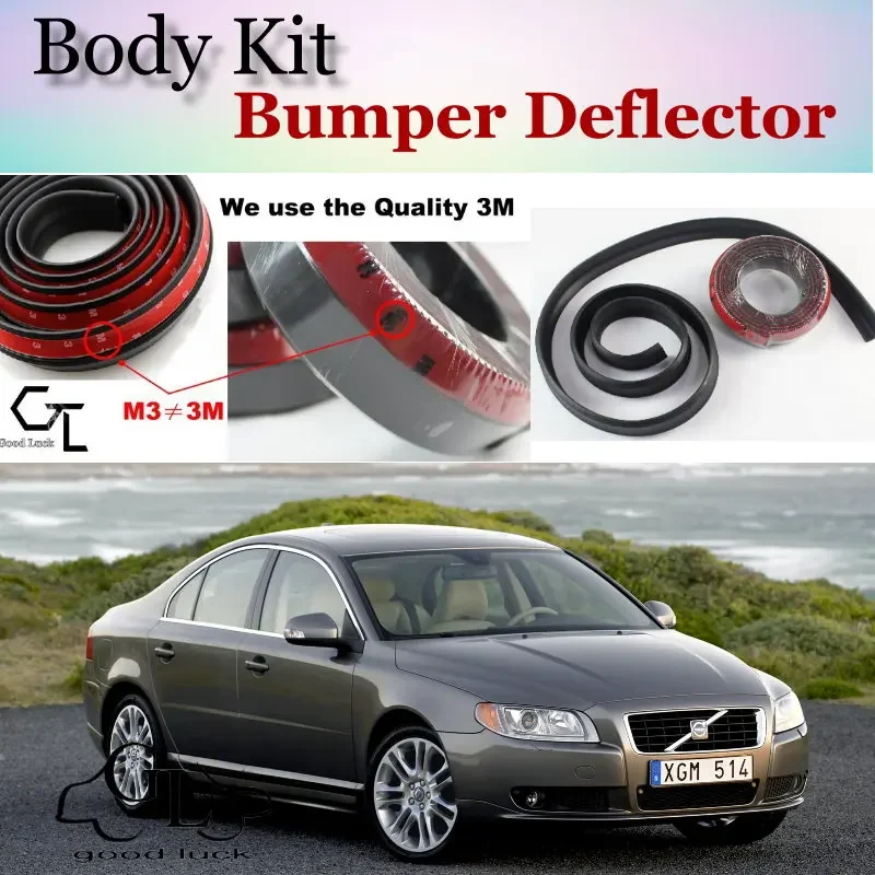 Bumper Lip Deflector Lips For Volvo S80 S80L Front Spoiler Skirt For TopGear Fans to Car Tuning View / Body Kit / Strip