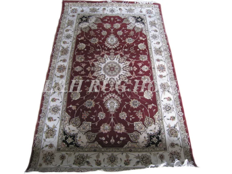 Free shipping 3.75'x5.75' 160 Line Persian carpet 100% New Zealand wool and handmade persian rug