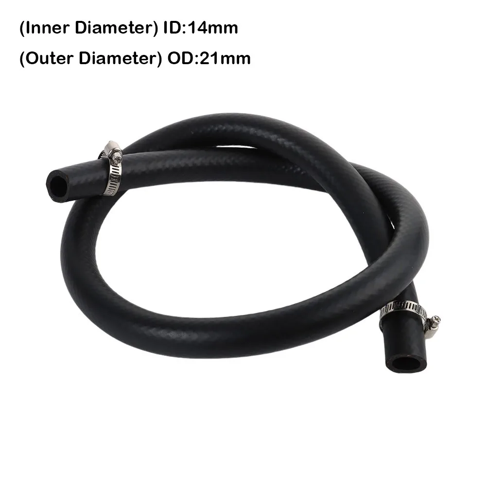New Multifunctional Car Fuel Hoses ID 4 5 6 8 10 12 14mm with Pipe Clamp NBR Oil Resistant Hose Vacuum Hose