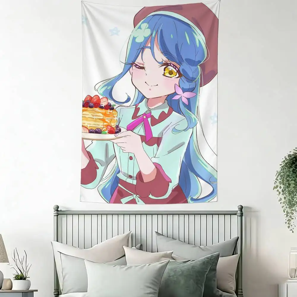 C-Cure Eclair Akechi Riko Art Hanging Flag Wall Banner for Bedroom Home Outdoor Decoration