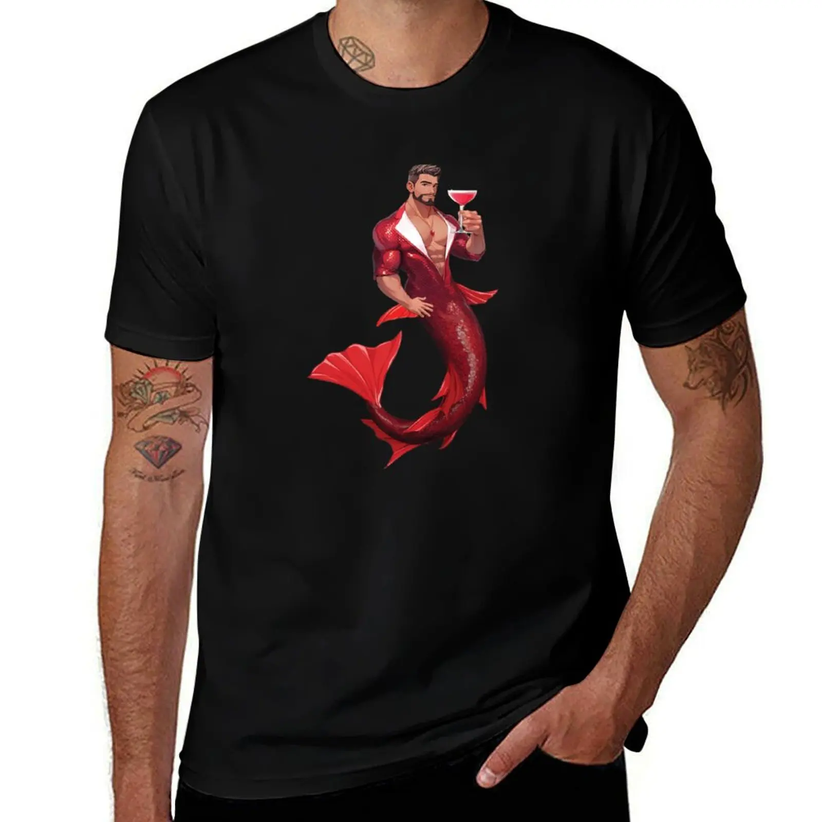 Mermania - Lewis (Red) T-Shirt Large Size Soft Cotton T-Shirt