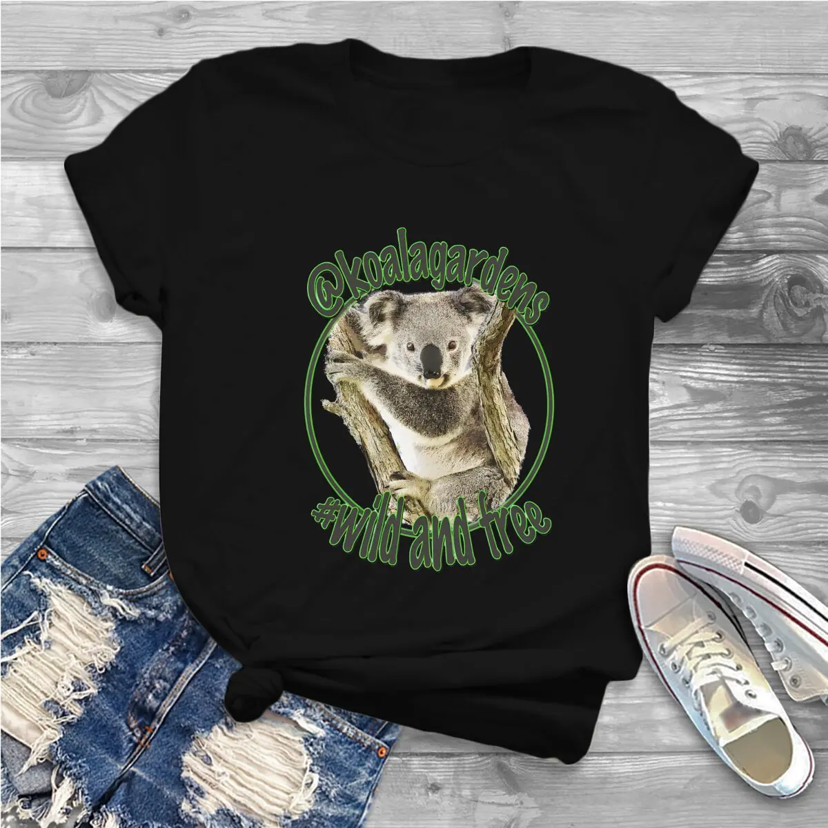 Australian Koala Creative TShirt for Men Maxine Wild Round Collar Polyester T Shirt Distinctive Gift Clothes Tops