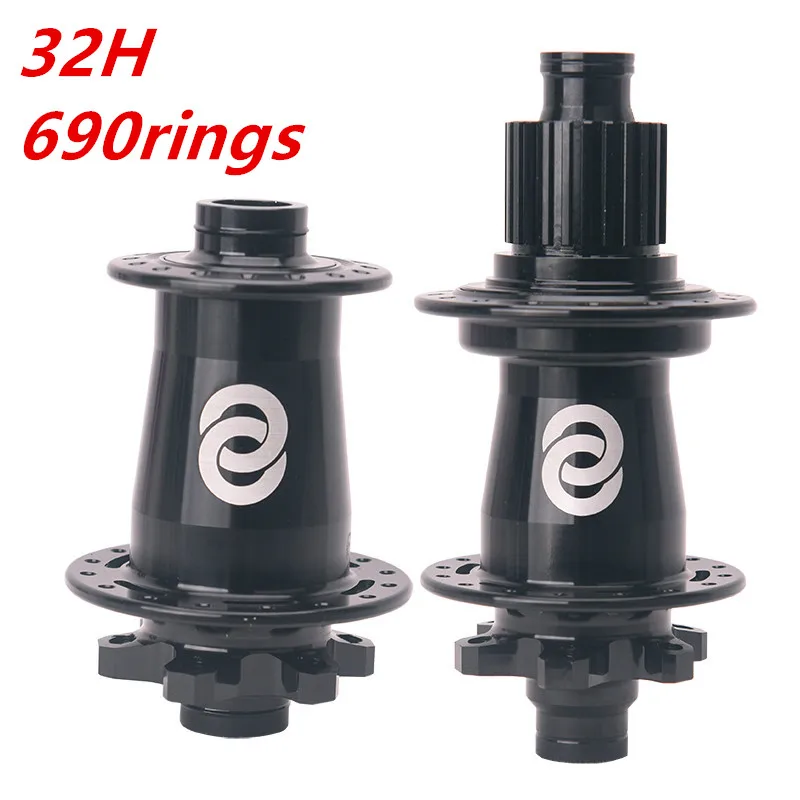 690 Rings Boost Bicycle Hub Bearing, 148*12, RUJIXU SLR I9 6 Bolt 135*9 142*12 Disc Brake 32 Holes Thrust MTB HG XD MS Mountain