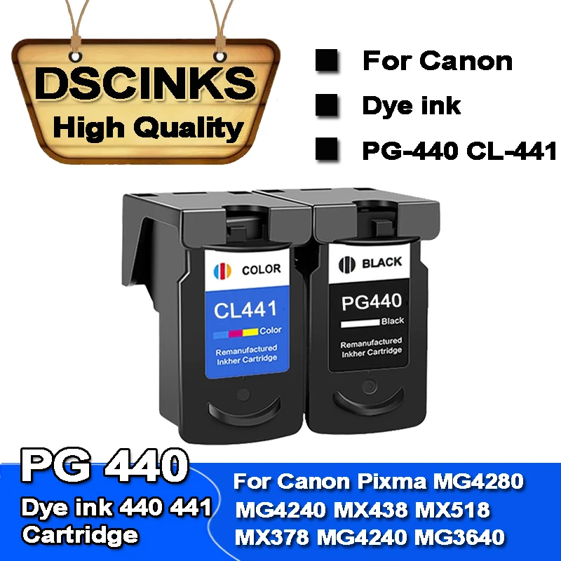 PG-440 CL-441 Ink cartridge For Canon Pixma MG4280 MG4240 MX438 MX518 MX378 printer PG 440 CL 441 cartridge