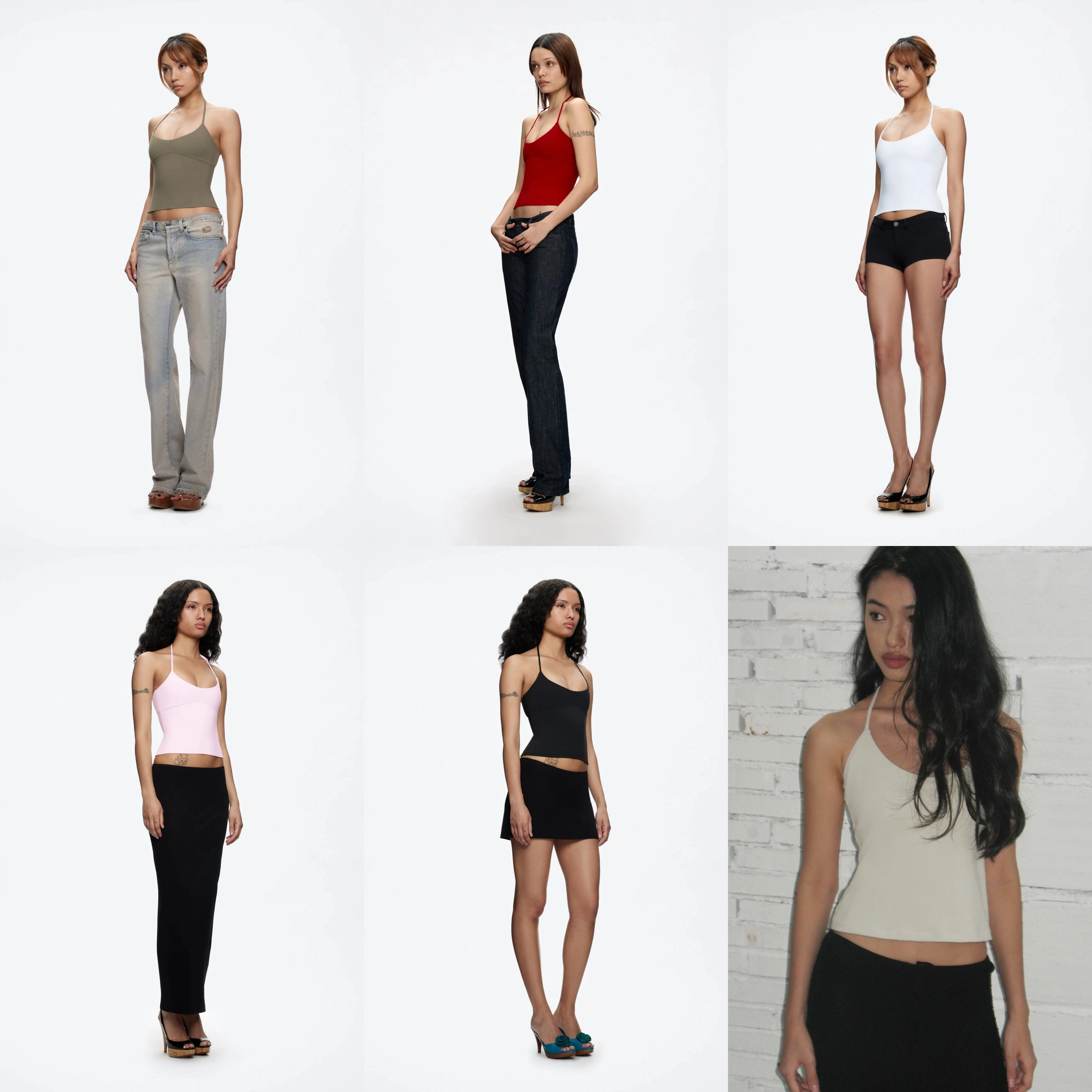 نموذج جديد بدون أكمام صيفي يمكن استخدامه كملابس اللياقة البدنية للتخسيس والتخسيس عالي المرونة وحزام الرقبة الضيق للنساء