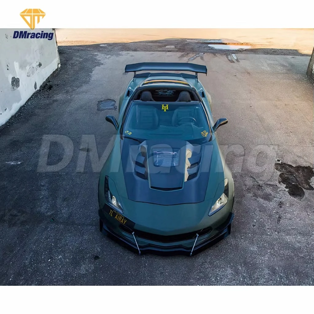 MP With Glass Style Forged Carbon Fiber Hood  Bonnet for Chevrolet Corvette C7 2014-2019