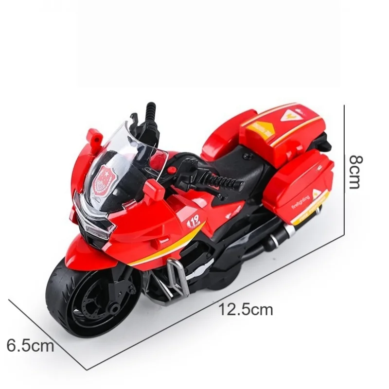 1 PC children inertia model toy motorcycle broke the police car fire resistant swat armed police car simulation mini boy gift