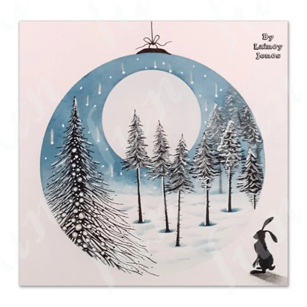 Embossing Stamp Small Pine Trees Clear Stamps New Arrival Cutting Dies DIY Scrapbooking Embossing Paper Card Crafts Decor