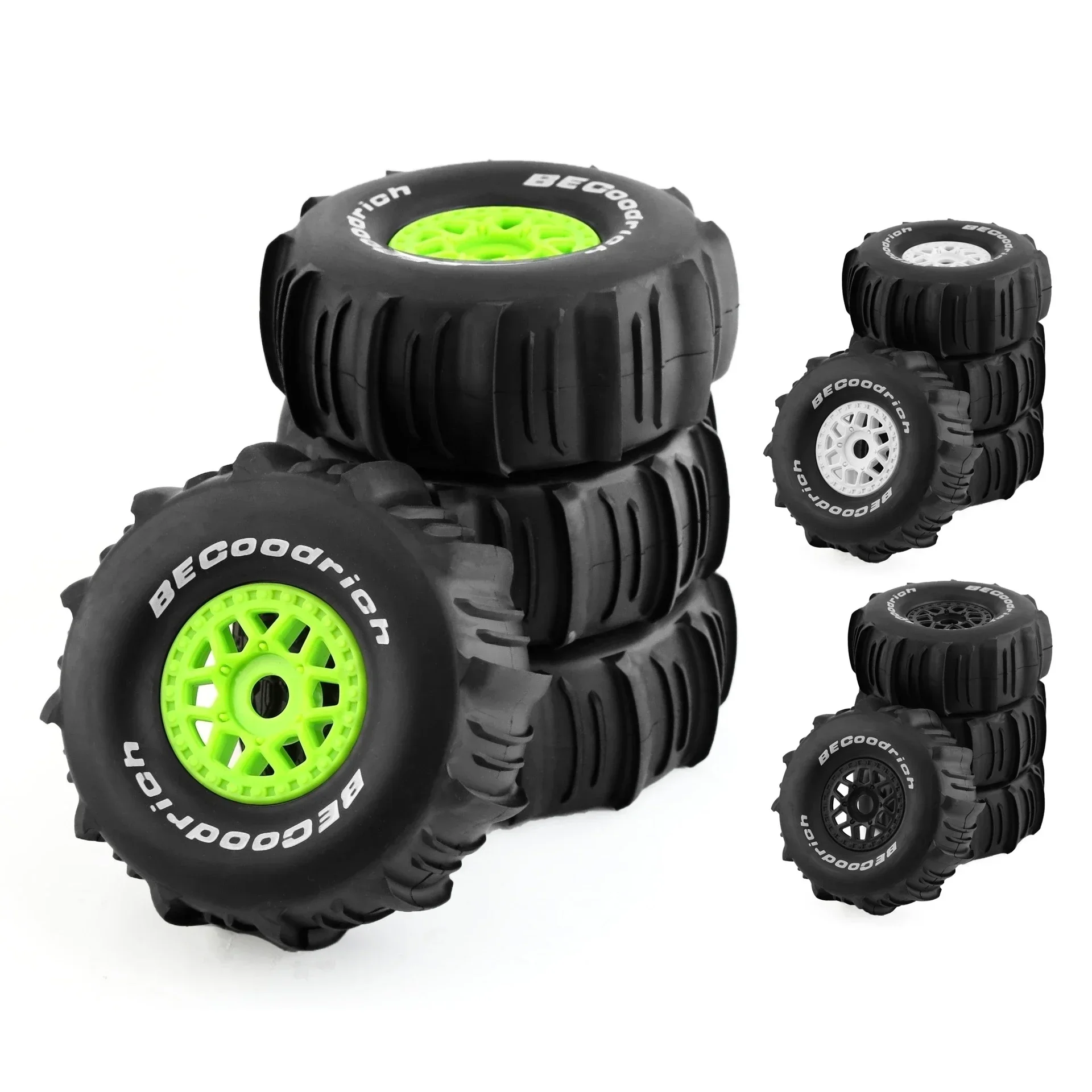 PigRC 4Pcs 138mm 1/7 Desert Short Course Truck Sand Tire 17mm Wheel Hex per ARRMA Mojave TRAXXAS UDR Yikong DF7 FS Off-road Bug